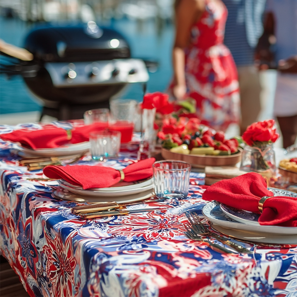 This is Lilly Country Red/White/Blue